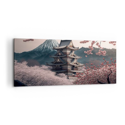 Quadro tela 120x50cm asia - quadro,