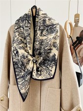 Sciarpa 100% seta di gelso 150X16CM sciarpa donna lunga stampa double face 