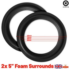 Kit parti riparazione surround 2x 5" pollici schiuma spesso woofer bordo universale Regno Unito