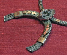 Gioielli d'epoca - Collana girocollo ART DECÒ in argento e oro - anni '20/'30