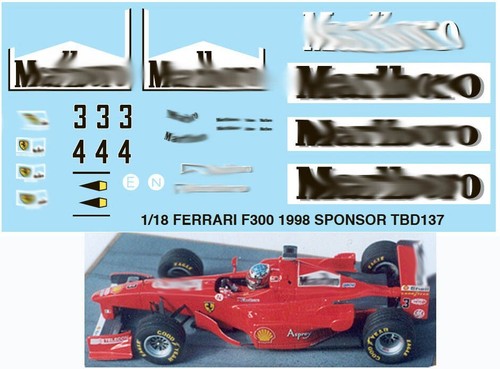 Decals per ferrari f300 - decals,