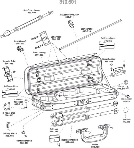 Violino astuccio - -,
