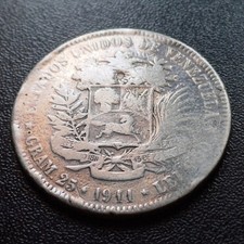 Moneta Argento Venezuela Ag 900 G 25 Prezzo Sottopeso Mb Bassa Qualità Lotto 357