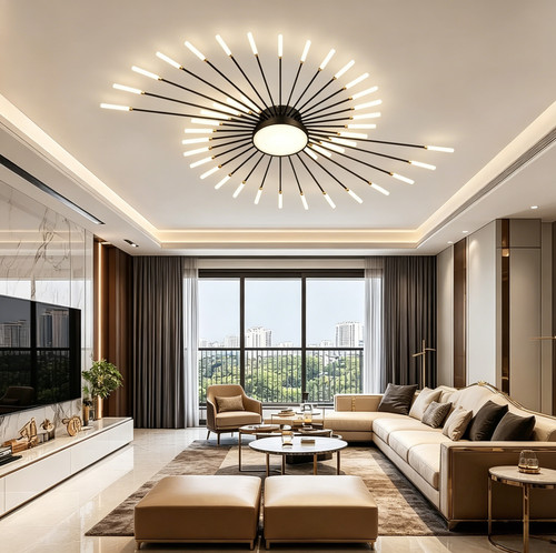 Plafoniera design fuochi