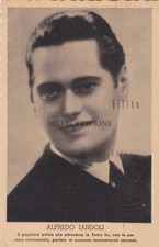 * MUSICA - Cantante Alfredo Jandoli - Radio, Voce del Padrone 1943 Autografo