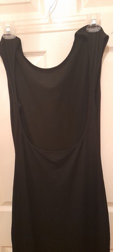 Maxi abito nero - abito, schiena