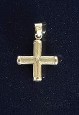 CROCE IN ORO BIANCO 18KT CIONDOLO PENDENTE