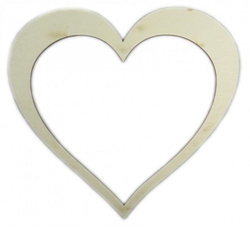 Cuore vuoto legno - vuoto, in