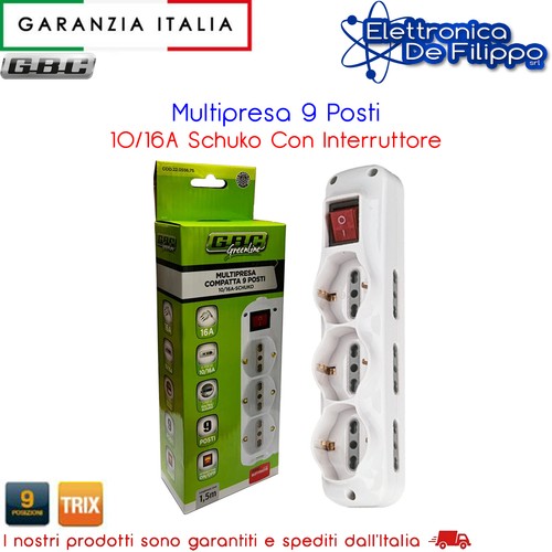 Multipresa posti 16a - multipresa,