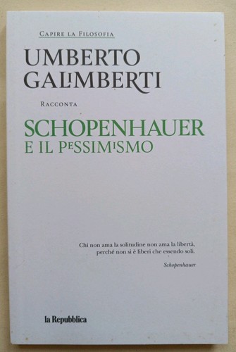 Schopenhauer pessimismo - il,