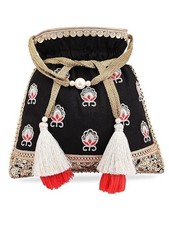 Potli Bag in seta ricamata