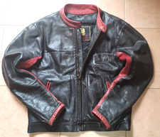 BELSTAFF Giacca Moto Uomo Nera in Vera Pelle, Batman, XL