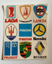 Adesivi Auto LAMBORGHINI MERCEDES PORSCHE MASERATU RENAULT LANCIA PEUGEOT MAZDA