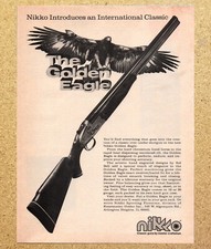 Nikko The Golden Eagle Over Under Shotgun - Magazine Print Ads Poster 1975