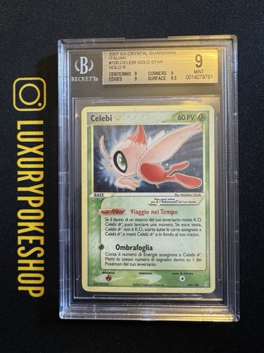 Carta card pokemon celebi gold - celebi,