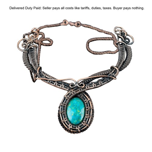 Collana crisocolla pietra rame - collana,