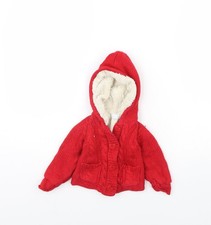 Giacca rossa bambina taglia UK