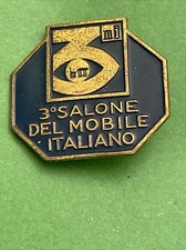 MILANO 3 SALONE DEL MOBILE ITALIANO 1963 DISTINTIVO PUBBLICITARIO - Lorioli