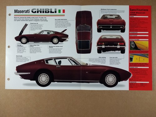 Maserati ghibli 1968 - maserati,