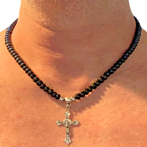 Collana rosario legno - , nero
