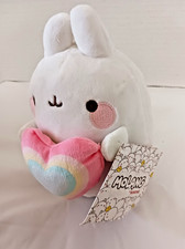 Kawaii Molang Rainbow Heart