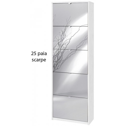 Scarpiera ossido bianco ante - scarpiera,