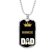 Burmese Cat Dad Necklace