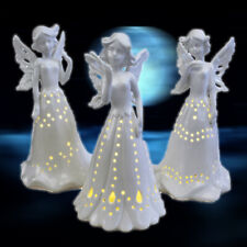 34723 Bomboniere Fatina Angelo Angioletto Lampada Lume Porcellana Natale