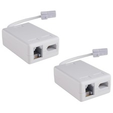1 x (spina BT un ADSL RJ11 banda larga Internet microfiltro splitter 2 confezioni, 5873