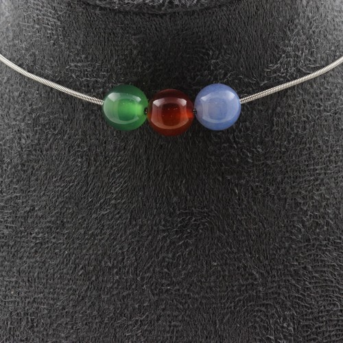 Collana perle agata - collana,