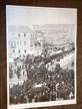Bologna 18 febbraio 1907 Funerale di Giosuè Carducci Porta San Vitale San Marino