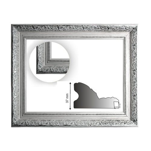 Barocco cornice bianco con - barocco,