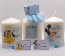 Bomboniere battesimo-nascita bimbo/a Candela Personalizzata Disney - 10 pz 
