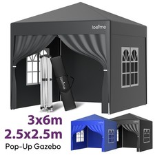 2,5 x 2,5/3 x 6 m gazebo pop