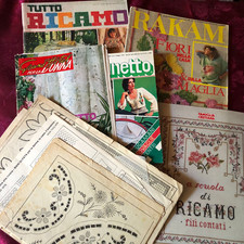 riviste femminili maglia cucIto ricamo uncinetto anni  '70 - '80 RAKAM + VARI