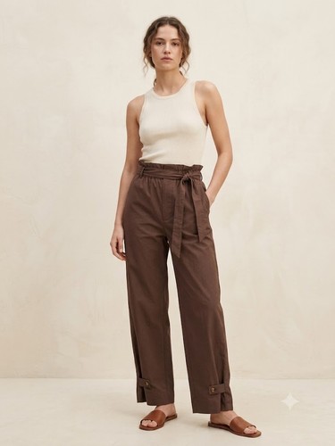 Zara pantalone donna paperbag - zara,