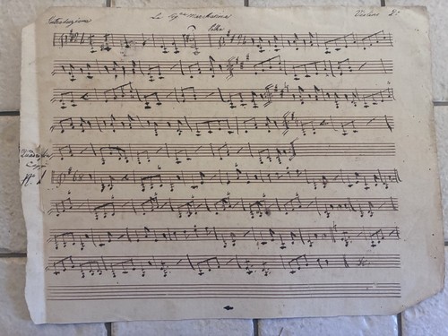 Spartito musicale antico - spartito,