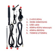 5PCS Antenne Hackrf e 1 Cavo