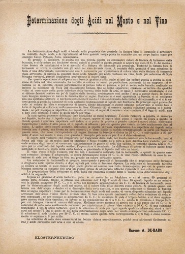 Determinazione degli acidi nel - degli,