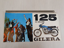 BROCHURE DEPLIANT ORIGINALE GILERA 125 5V ARCORE 1972