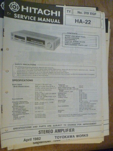 Amplificatore stereo hitachi - amplificatore,