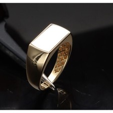 ANELLO?♥️?DA UOMO IN ORO GIALLO E BIANCO 750/1000,18KT.