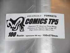 100 BUSTE WR "COMICS TP5"