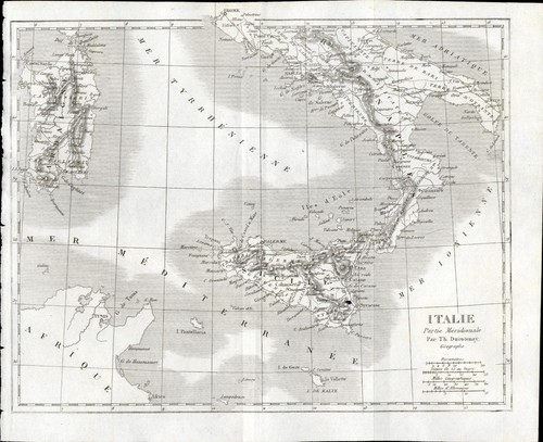 Italia meridionale circa 1850 - italia,