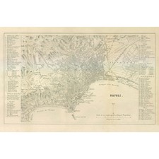 Mappa storica - Napoli Italia