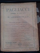 PAGLIACCI. DRAMMA IN DUE ATTI