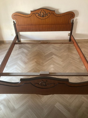 Letto matrimoniale anni 1970 - letto,