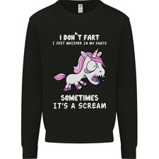 Felpa Con Unicorno Non Faccio