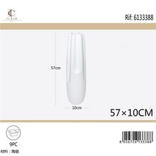 VASO CERAMICA H57 BIANCO