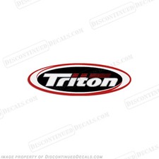 Fits Triton Oval Logo Decal -